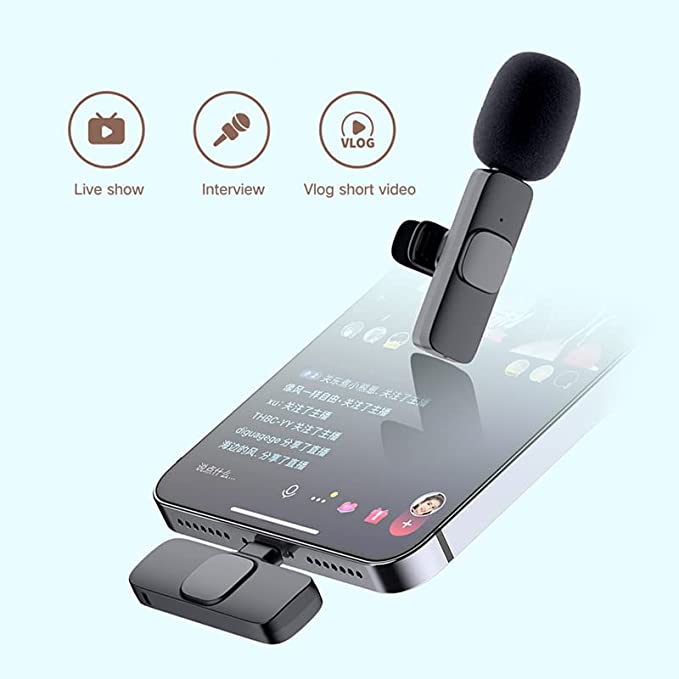 IMAGINEA 2.4GHz 2 in 1 K8 Wireless Microphone, Digital Mini Portable ...