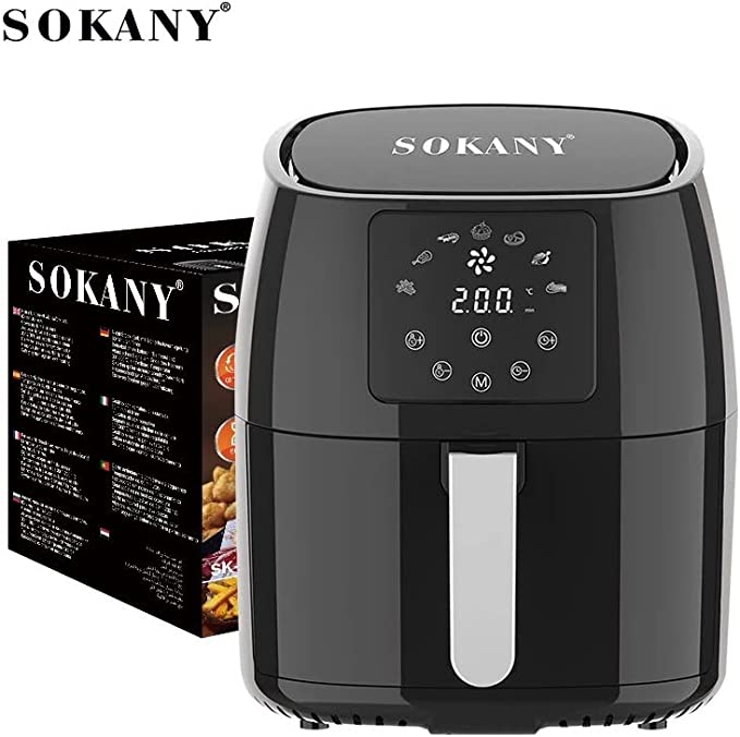 SK8018 Healthy Air Fryer Dishwasher Safe Removable Basket Heat
