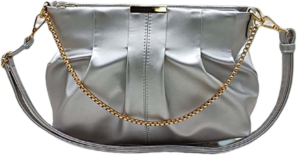 Women's Leather Handbag and Shoulder Bag - Silver - Kroobia Store