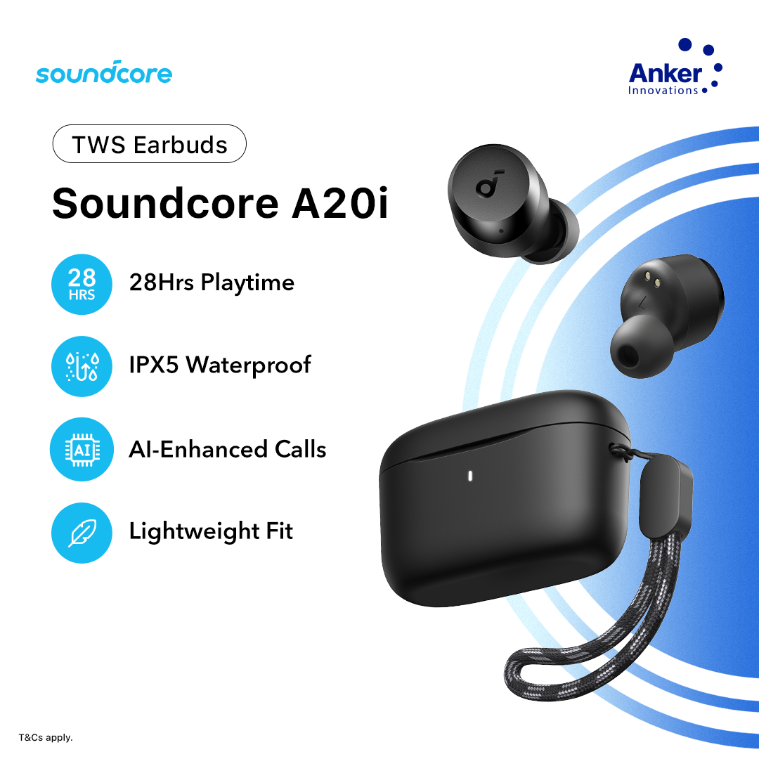 Anker Soundcore A20i True Wireless Earbuds Black Kroobia Store